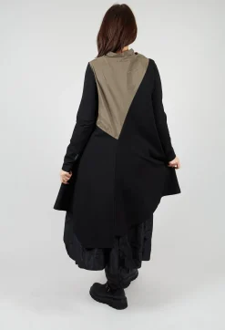 Cvek Dress in Black and Olive