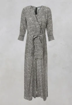 Dalmatian Print Jumpsuit in Black / White