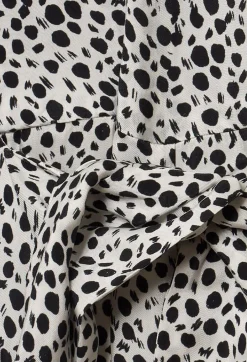 Dalmatian Print Jumpsuit in Black / White