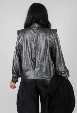 Damelia Shirt in Silver and Black