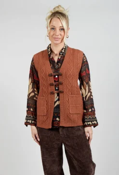 Darcy Knitted Waistcoat in Camel