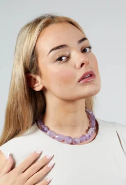 Debra Necklace in Amethyst