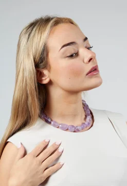 Debra Necklace in Amethyst