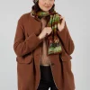 Decorative Cotton Scarf in Olive