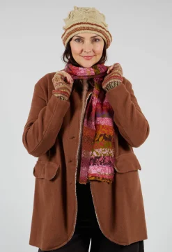 Decorative Cotton Scarf in Orchid