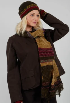 Decorative Wool Beanie in Olive