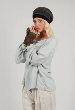 Decorative Wool Gloves in Taupe