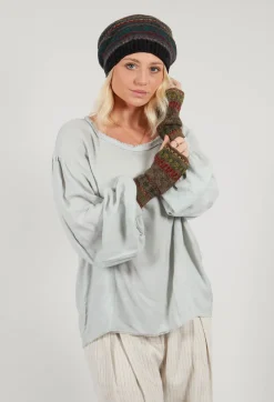 Decorative Wool Gloves in Taupe