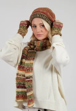 Decorative Wool Gloves in Greige