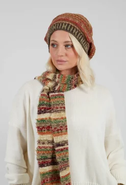 Decorative Wool Hat in Apricot