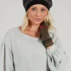 Decorative Wool Hat in Taupe