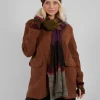 Decorative Wool Scarf in Greige