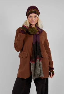 Decorative Wool Scarf in Greige