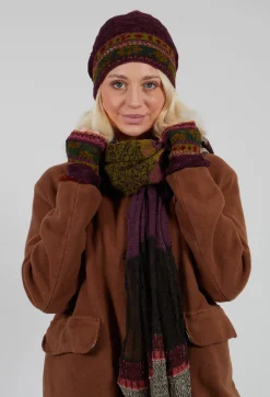 Decorative Wool Scarf in Greige
