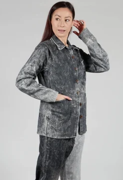 Denim Style Jacket in Grey