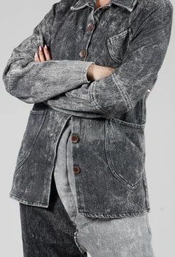Denim Style Jacket in Grey