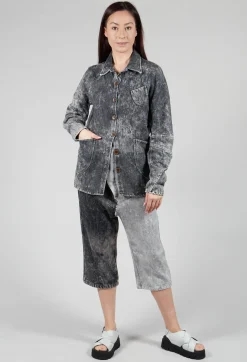 Denim Style Jacket in Grey
