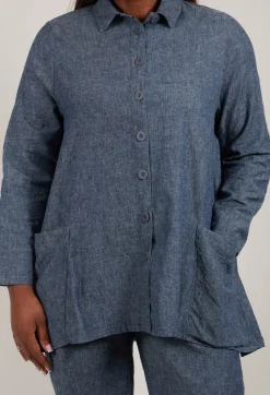 Denim Style Shirt in Indigo