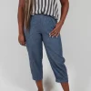 Denim Style Trousers in Indgio