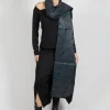 Detail Limb Scarf in Black and Green
