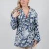 Dida Jacket in Blue/Ecru