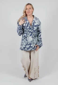 Dida Jacket in Blue/Ecru