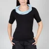 Dim Shirt in Black Light Blue