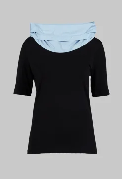 Dim Shirt in Black Light Blue