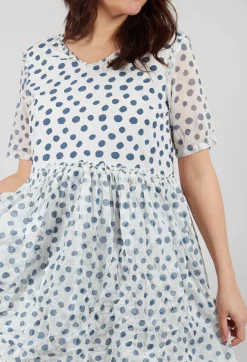 Dinti Dress in Dot Cotton