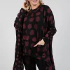 Dip Back Top in Red Pois