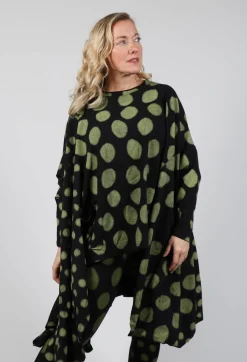 Dip Back Top in Yellow Pois
