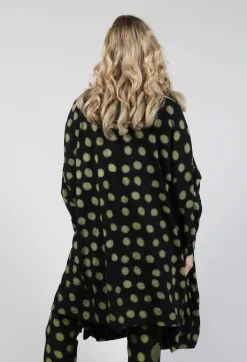 Dip Back Top in Yellow Pois