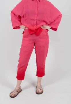 Dip Dyed Geisha Pants in Laser Pink