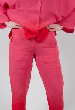 Dip Dyed Geisha Pants in Laser Pink