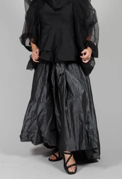 Dipped Hemline Skirt in Grey