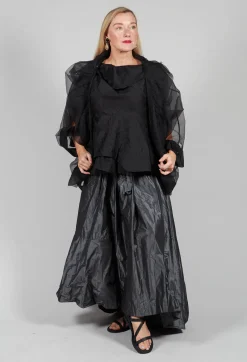 Dipped Hemline Skirt in Grey