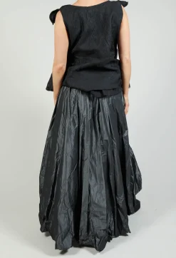 Dipped Hemline Skirt in Grey