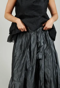 Dipped Hemline Skirt in Grey