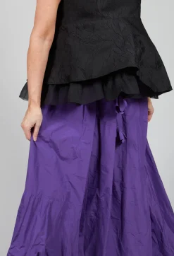 Dipped Hemline Skirt in Purple