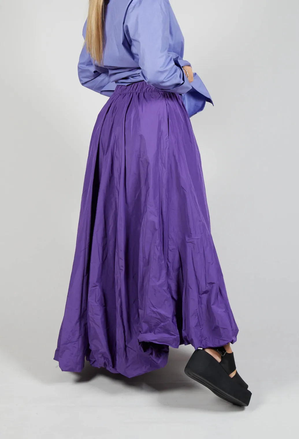 Dipped Hemline Skirt in Purple
