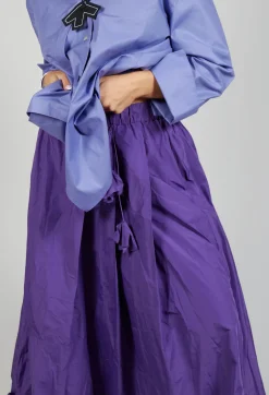 Dipped Hemline Skirt in Purple