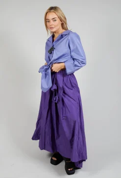 Dipped Hemline Skirt in Purple