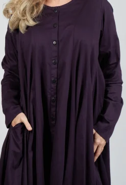 Diskretin Coat Dress in Erlebnis Purple