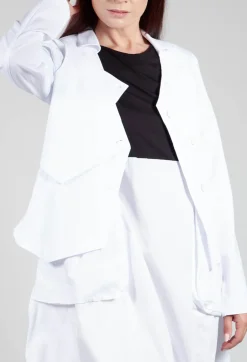 Dissected Jacket in White