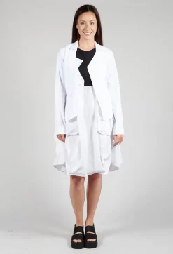 Dissected Jacket in White