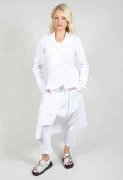 Dissected Jacket in White