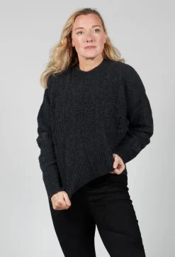 Distressed Top in Graphite