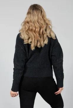 Distressed Top in Graphite