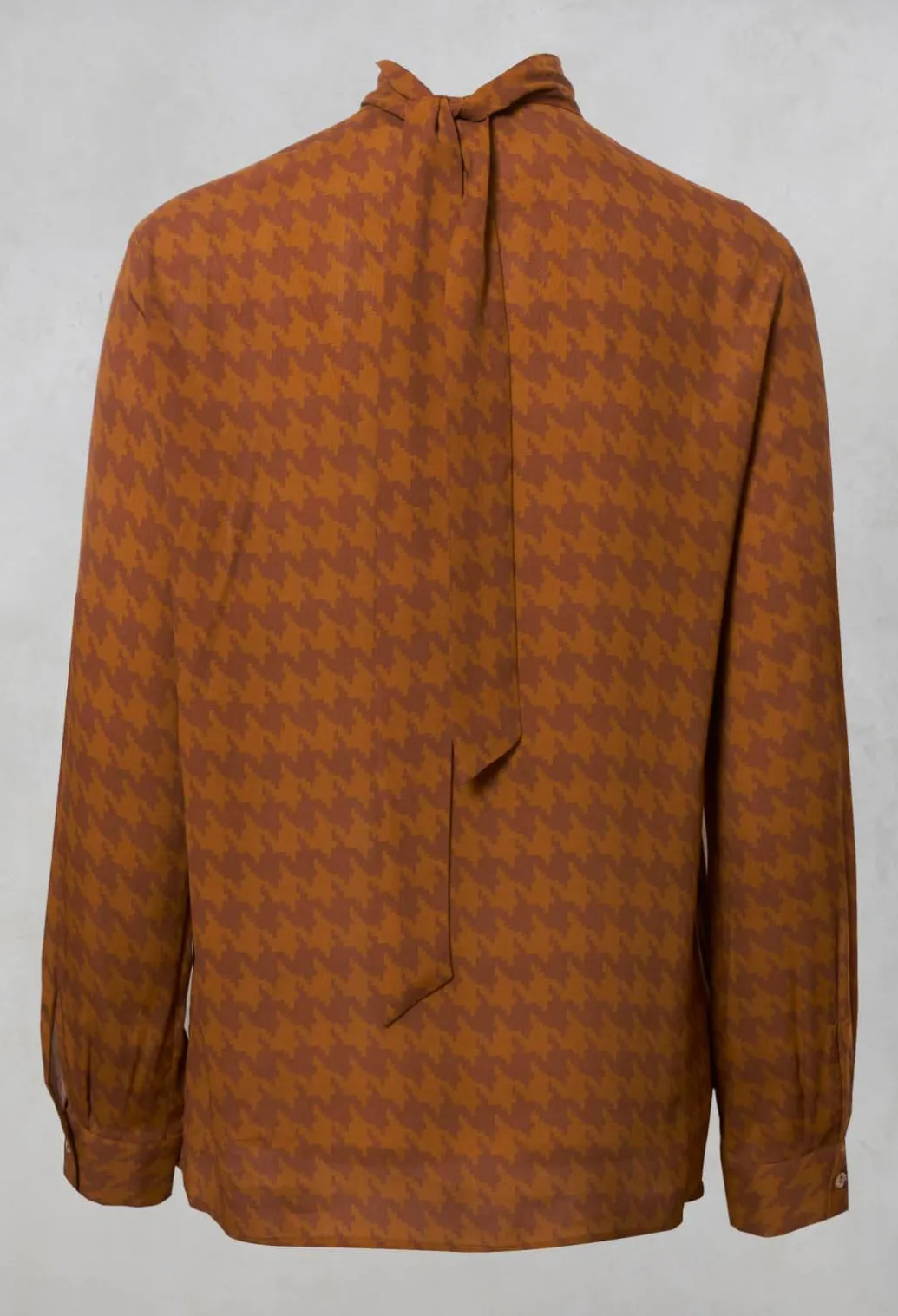 Dogtooth Blouse in Gold