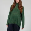 Dogtooth Blouse in Laurel